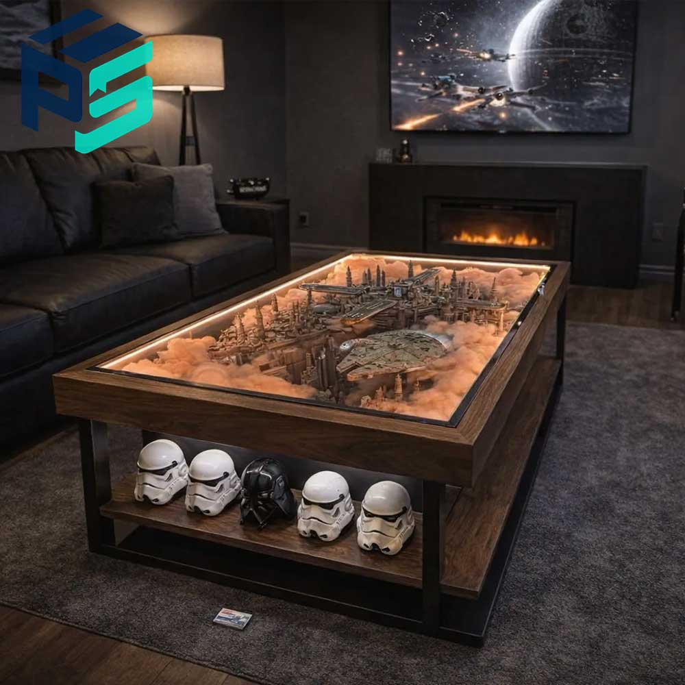 Star Wars Cloud City LED Coffee Table