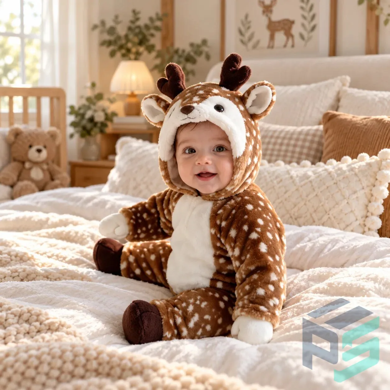 Baby Reinfel Reindeer Onesie Jumper 2026 10 Baby Reinfel Reindeer Onesie Jumper 2026 apparel product view