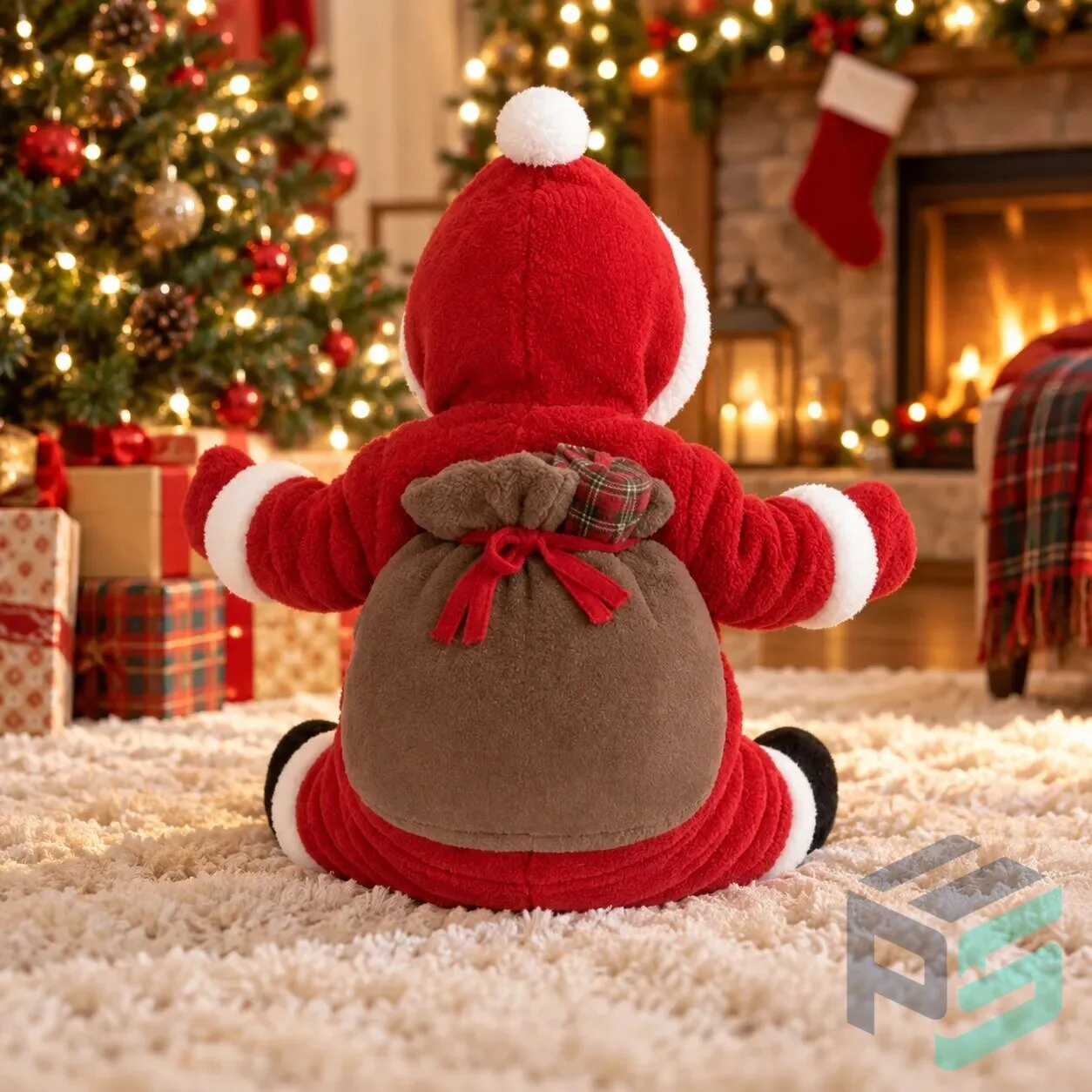 Baby Santa Claus Plush Romper Onesie Costume 2026 8 Baby Santa Claus Plush Romper Onesie Costume 2026 apparel product view