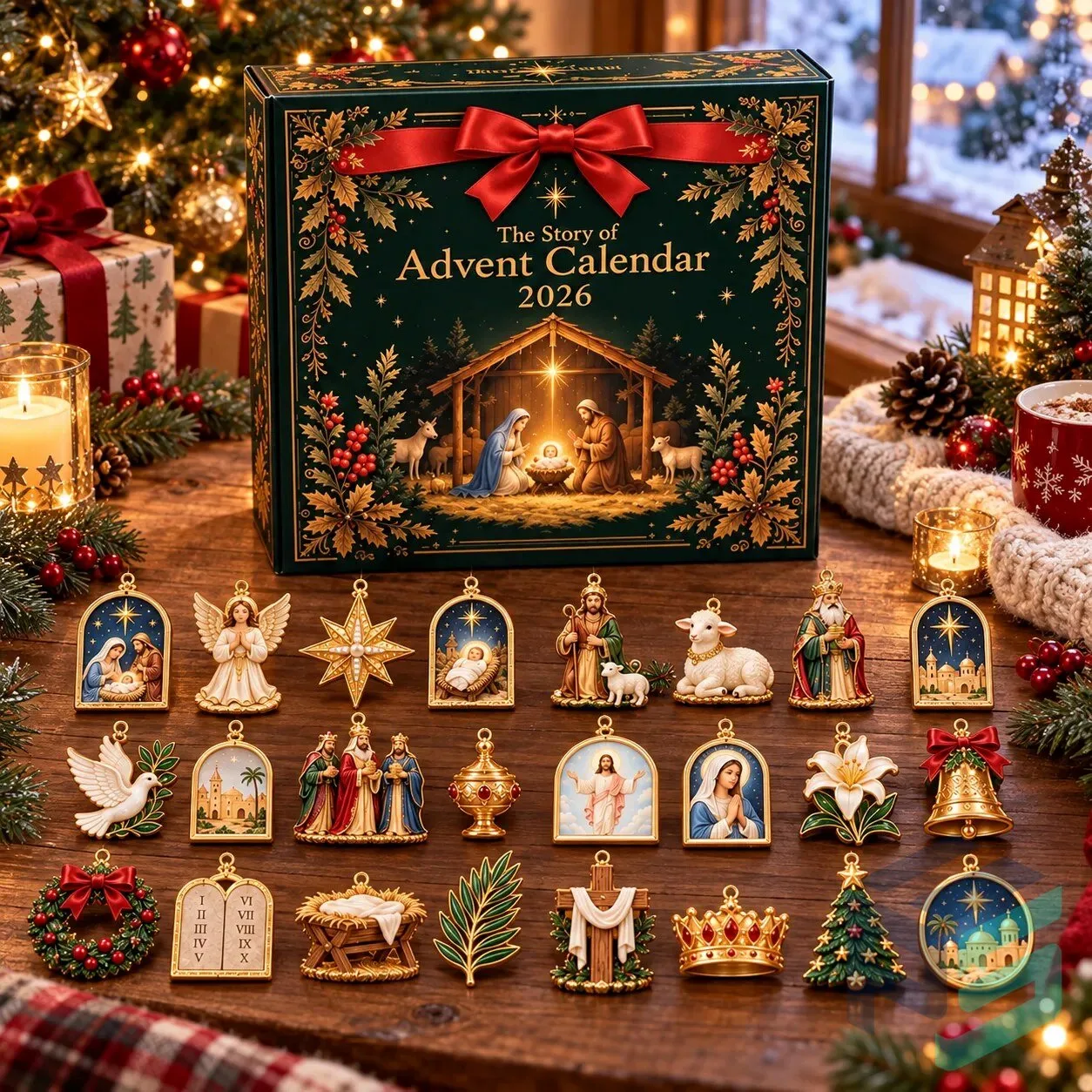 2026 Story of Christmas Advent Calendar – Christian Nativity Hanging Ornaments 9 2026 Story of Christmas Advent Calendar – Christian Nativity Hanging Ornaments product view