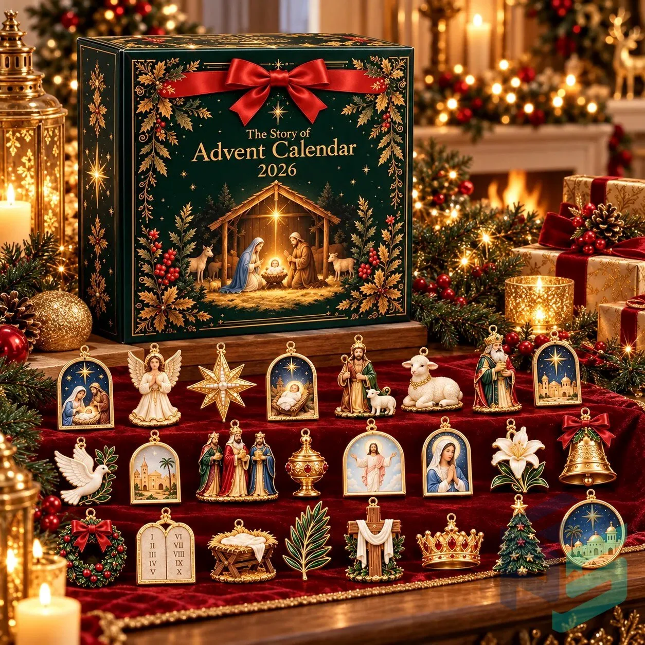 2026 Story of Christmas Advent Calendar – Christian Nativity Hanging Ornaments 10 2026 Story of Christmas Advent Calendar – Christian Nativity Hanging Ornaments product view