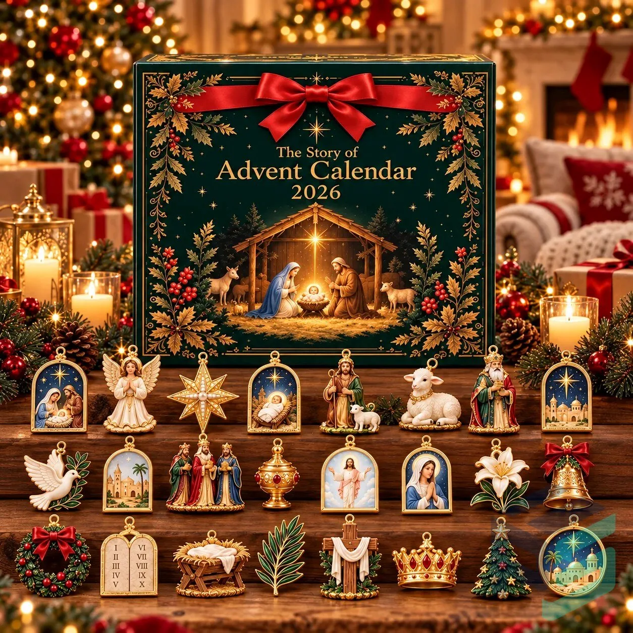 2026 Story of Christmas Advent Calendar – Christian Nativity Hanging Ornaments 11 2026 Story of Christmas Advent Calendar – Christian Nativity Hanging Ornaments product view