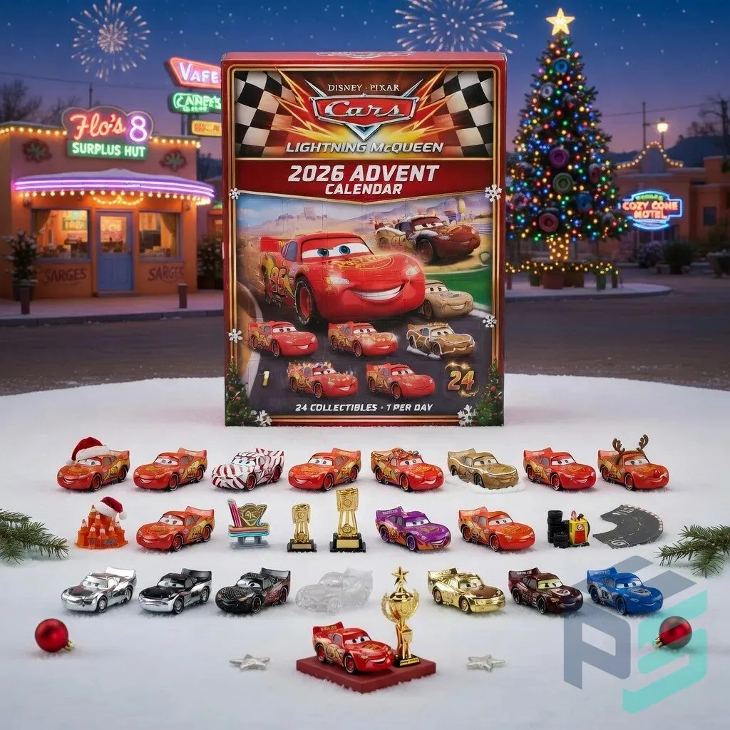 Disney Pixar Cars Lightning McQueen 2026 Advent Calendar