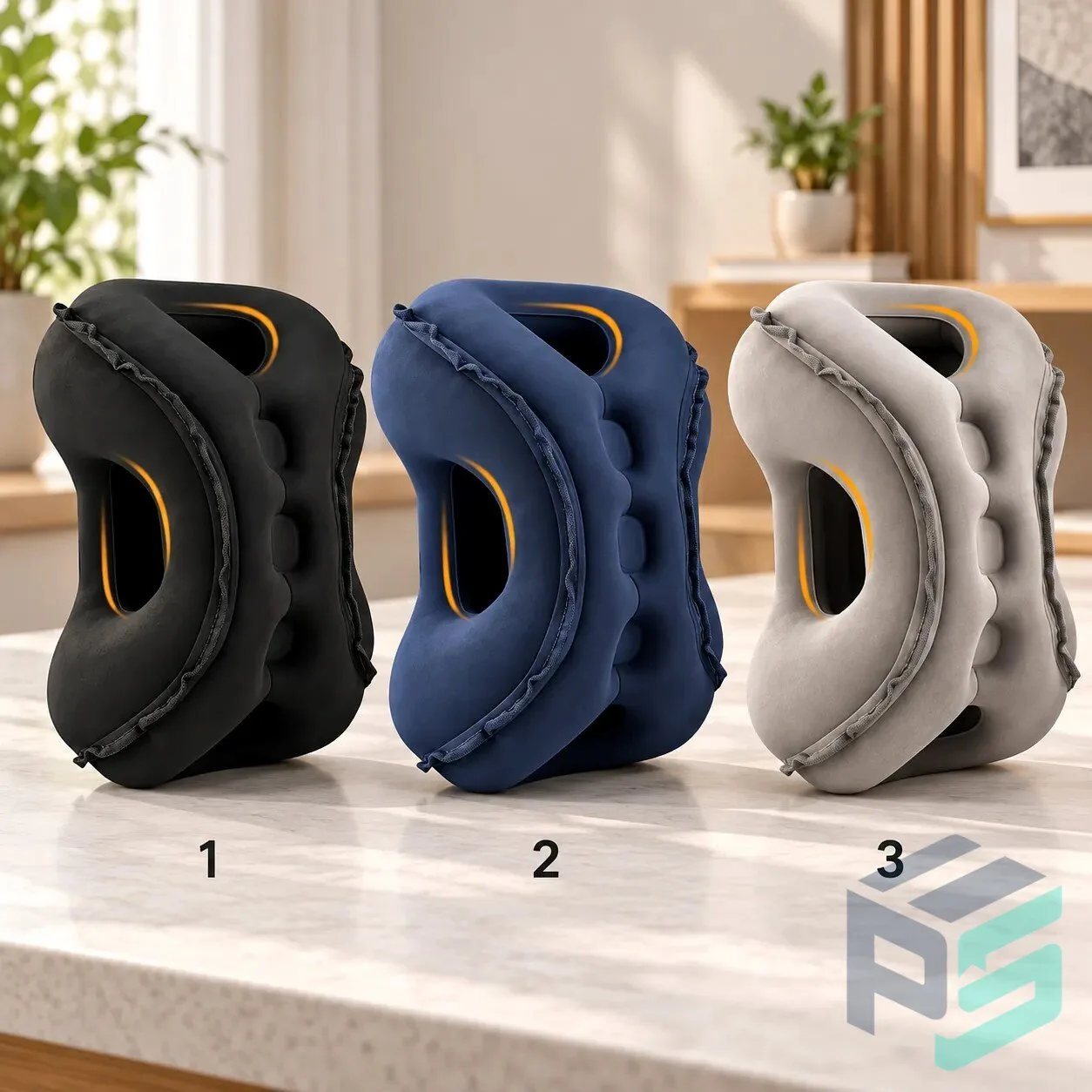 NapNest AirHug Inflatable Travel Pillow - Ergonomic Airplane Pillow