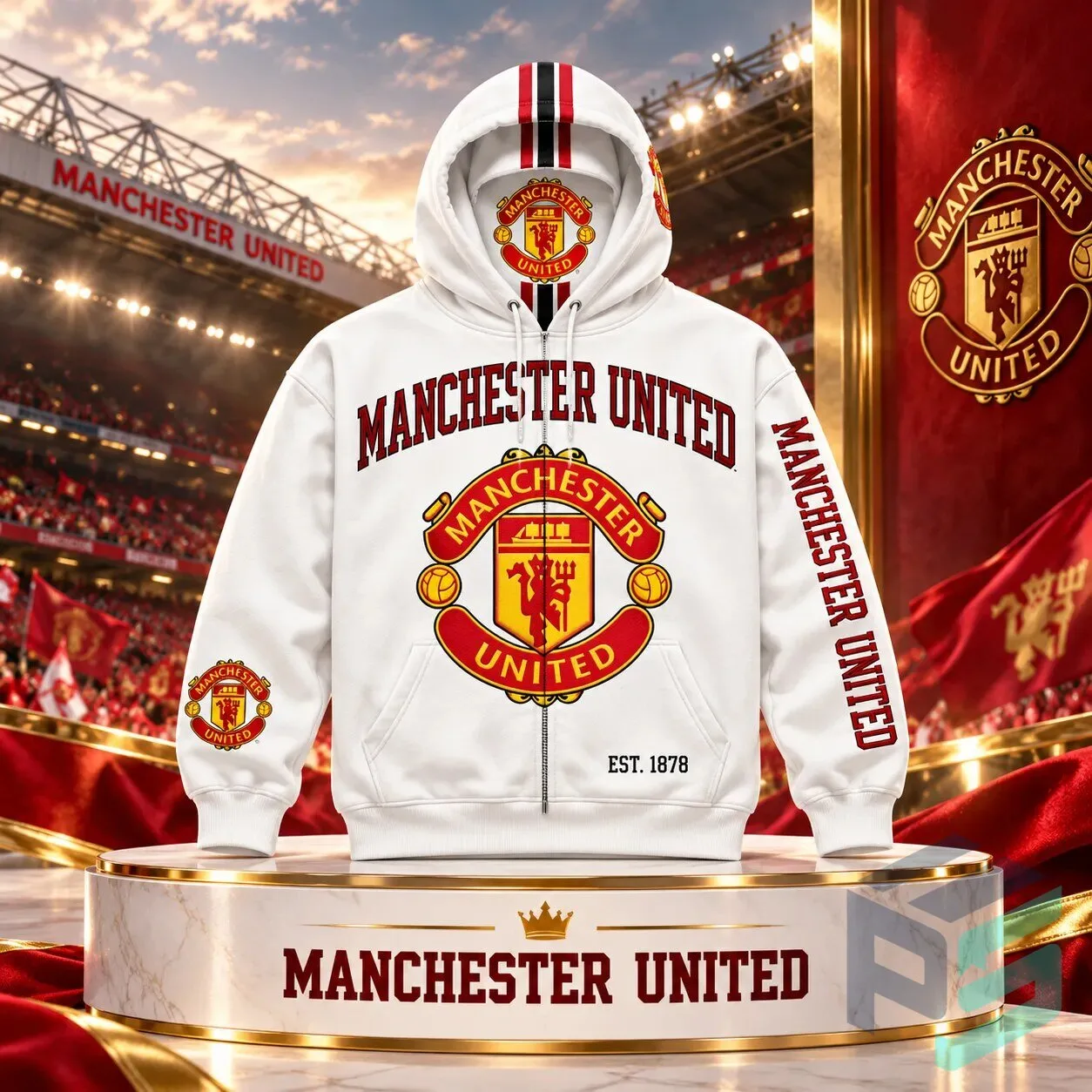 ClubHoods Vintage Zip Hoodies - Real Madrid, Manchester United, Barcelona, Bayern Munich Soccer Club 11 ClubHoods Vintage Zip Hoodies - Real Madrid, Manchester United, Barcelona, Bayern Munich Soccer Club product presentation