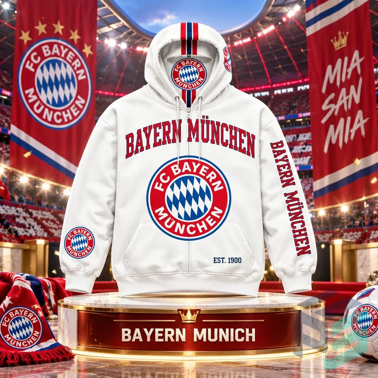 ClubHoods Vintage Zip Hoodies - Real Madrid, Manchester United, Barcelona, Bayern Munich Soccer Club 12 ClubHoods Vintage Zip Hoodies - Real Madrid, Manchester United, Barcelona, Bayern Munich Soccer Club product presentation