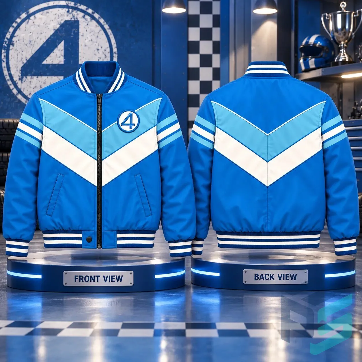 Marvel Fantastic Four Blue Bomber Jacket 2026